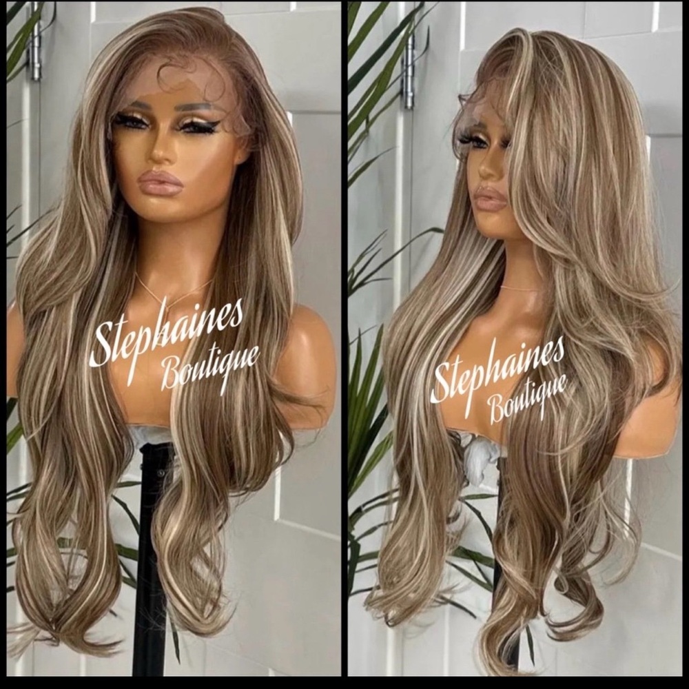 Human Hair Blended Lace Front Wig
